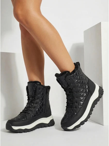 Botine tip snowboots pentru femei, matlasate, Rimea