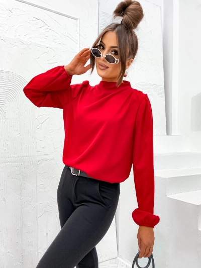 Bluza pentru femei Royalfashion cu un guler înalt