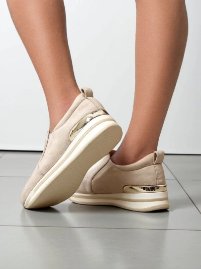 Royalfashion Pantofi loafers ecologici din suede pentru femei Rabbite