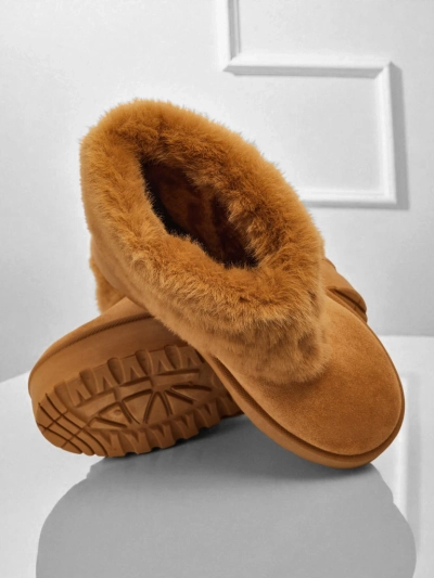 Ghete tip snowboots de damă cu blană artificială Irelle