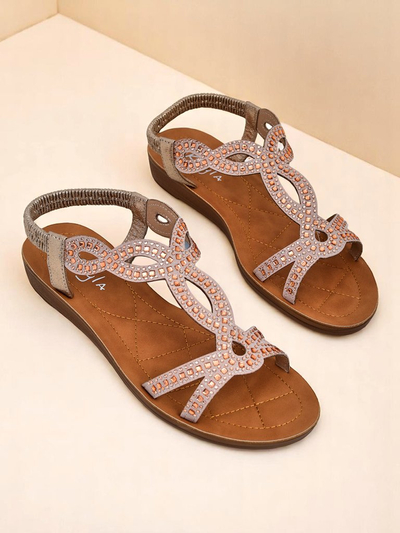 Royalfashion Sandale dama cu barete decorative Lola Grace