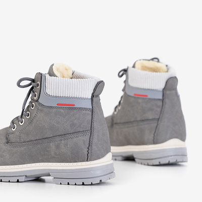 Cizme izolate pentru femei gri închis de la Triniti - Pantofi