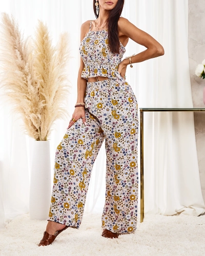 Royalfashion Set de damă cu model, bej
