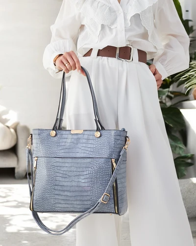 Geantă de damă Royalfashion din piele ecologică cu embossing