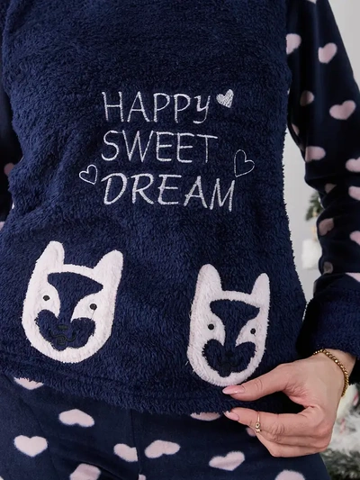 Royalfashion Pijamale pentru femei a'la Polar Happy Sweet Dream