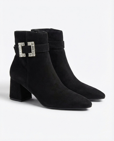 Royalfashion Cizme stiletto joase pentru femei negre Masemart