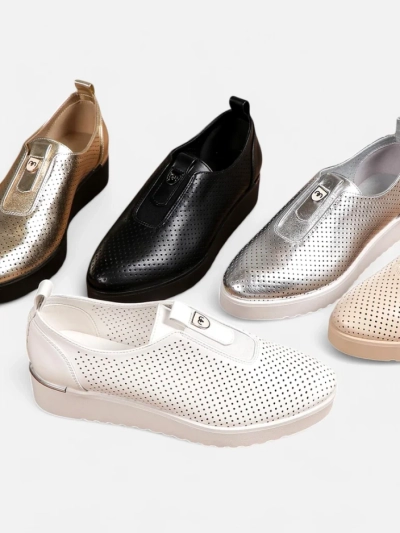 Ghete perforate pentru femei Royalfashion Slip-on Goffies