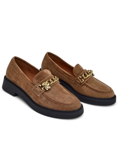 Loafers pentru femei Royalfashion cu un lanț aurit Porrot