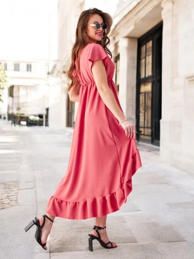 Rochie midi Royalfashion pentru femei cu tiv asimetric