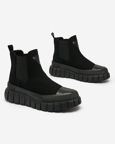 Royalfashion Negru adidași înalți pentru femei Nexeri