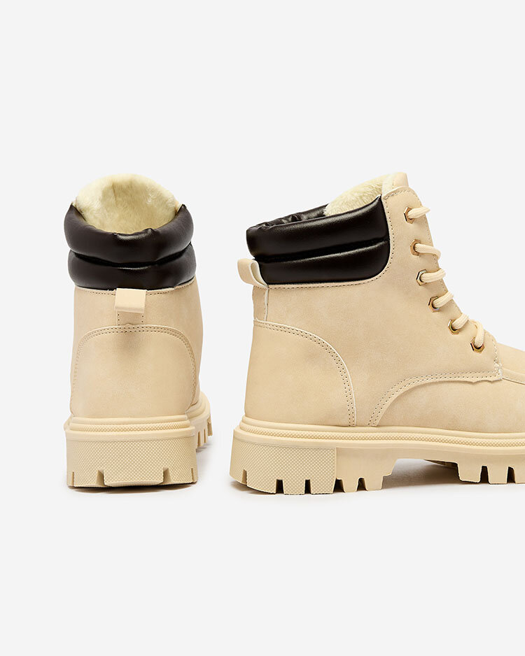 Royalfashion Trappers bej pentru femei Saramellia