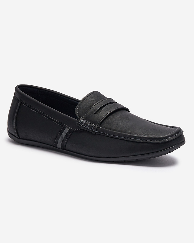 Mocasini bărbați negru Hacerno- Footwear