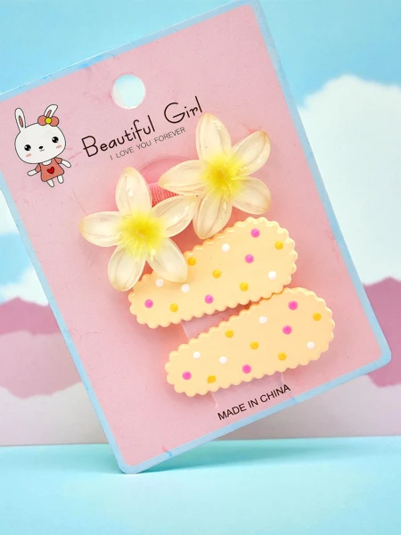 Set de agrafe de păr cu motiv floral