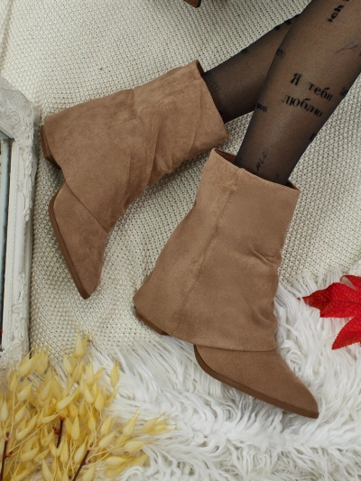 Botine de damă cu partea superioară închisă Moonly