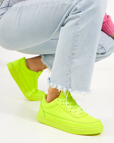 Pantofi sport dama verde neon Najso - Incaltaminte