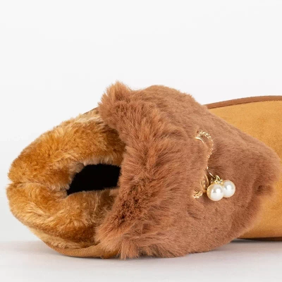 OUTLET Cizme de zăpadă de damă, tip cămilă, cu o suprafață decorativă Cioni- Pantofi
