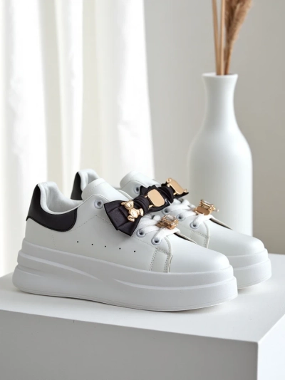 Adidași cu platformă pentru femei Royalfashion cu fundă Genimma