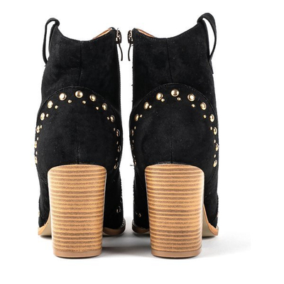 Cizme de cowboy negre pe un post înalt Gana - Încălțăminte