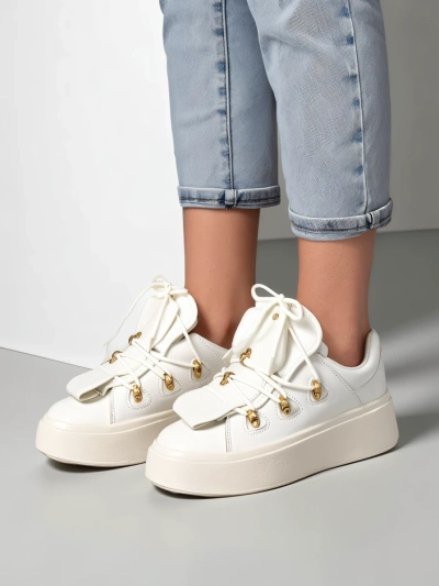 Sneakers femeie Royalfashion cu limbă decorativă Domatories