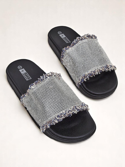 Șlapi plat pentru femei Royalfashion SparkleWalk