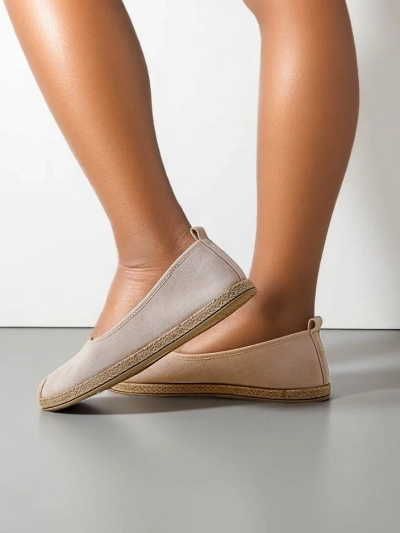 Espadrile ecologice din suede pentru femei Royalfashion Aroles