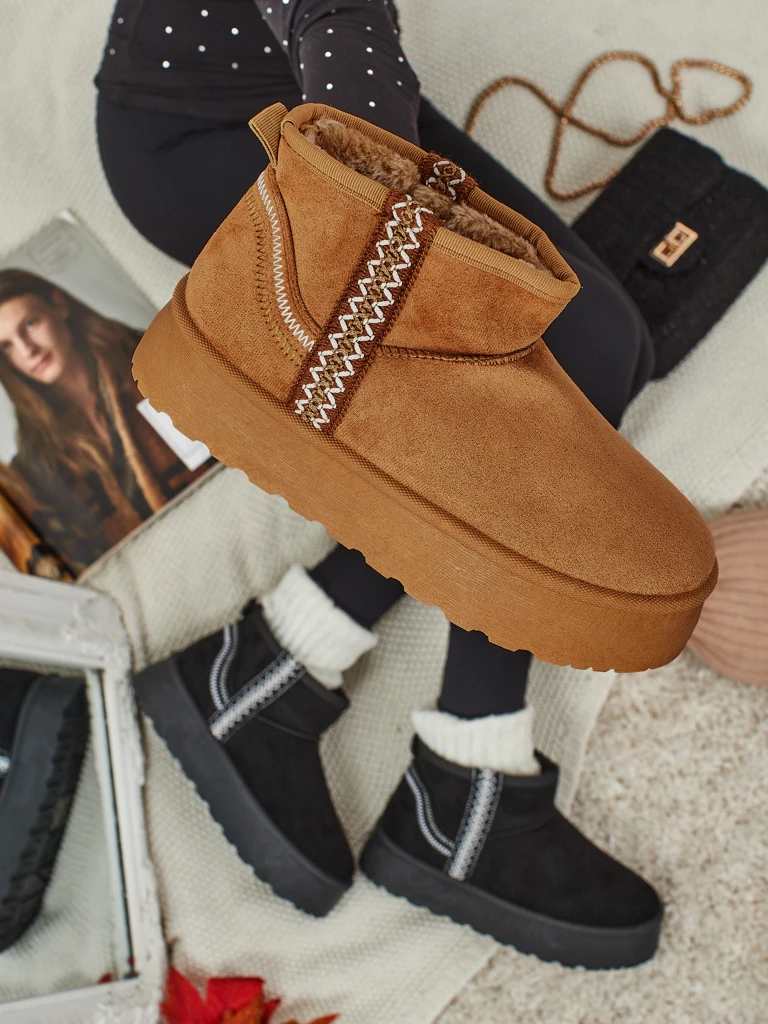 Botine scurte de damă tip snowboots Pravel