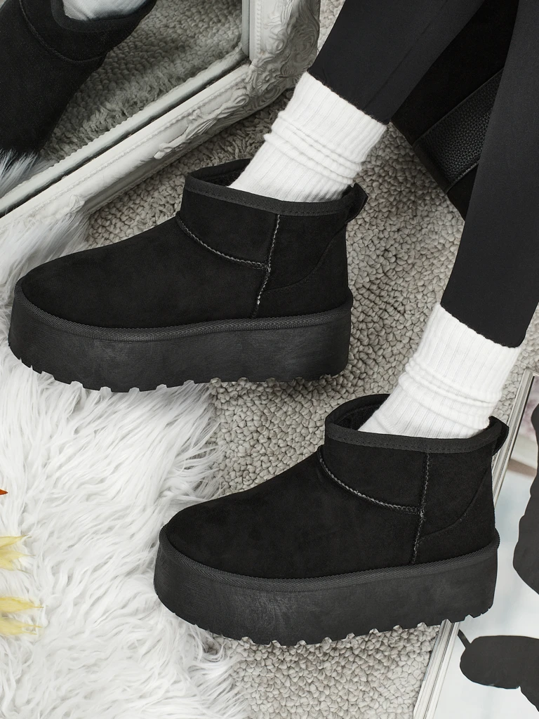 Botine scurte de damă tip ghete de zăpadă Memi