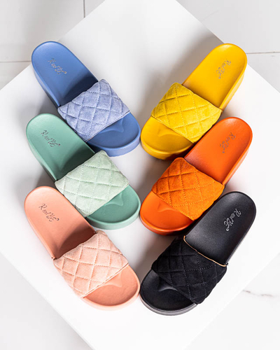 Sandale matlasate dama verzi pe platforma Koriner - Incaltaminte