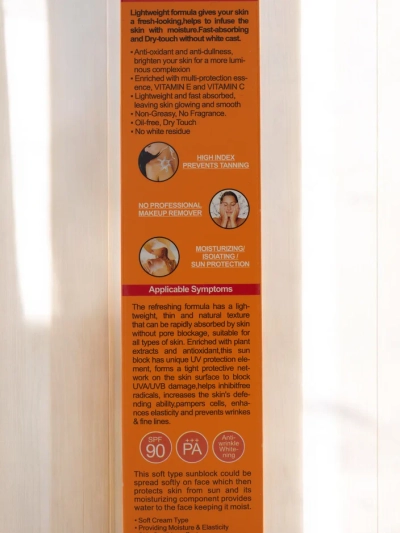 Cremă de protecție solară 90 SPF 80ml