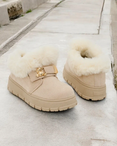 Royalfashion Cizme scurte pentru femei a'la cizme de zăpadă Dobis