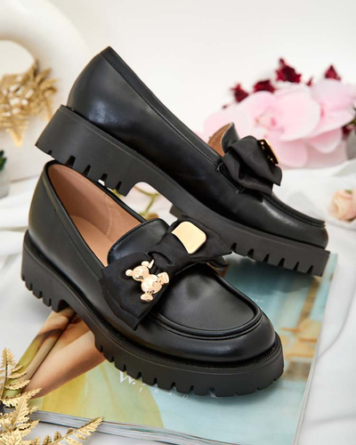 Royalfashion Mocasini de damă cu fundiță Mantarme