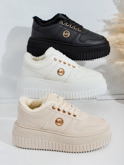Royalfashion Adidași călduroși de damă cu blană Rozit
