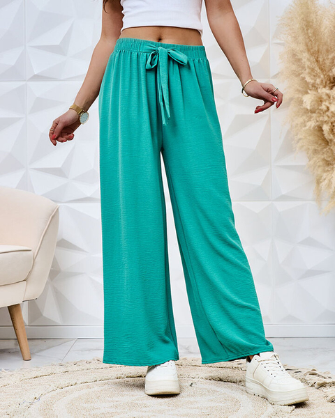 Royalfashion Pantaloni largi din țesătură pentru femei