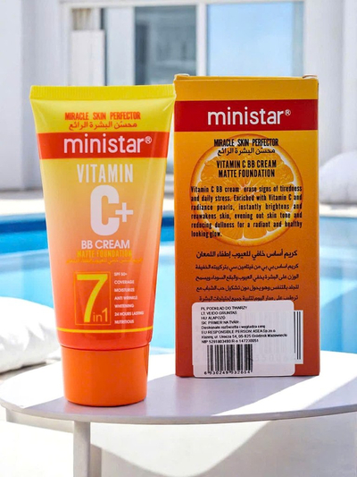 MINI STAR Cremă BB hidratantă cu vitamina C cu finisaj mat Honey