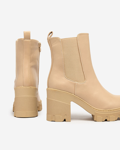 Royalfashion Cizme stiletto Atherta maro deschis pentru femei