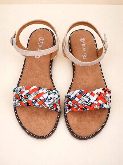 Royalfashion Sandali ppi fìmmini cu suola senza taccu ColorStrap