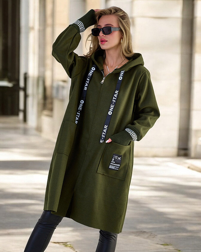 Royalfashion Jachetă pentru femei a'la coat până la genunchi