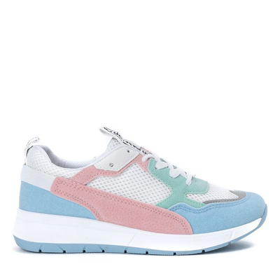 Białe buty sportowe z kolorowymi wstawkami Martien - Obuwie