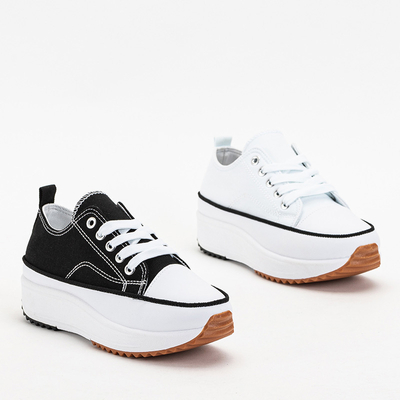 Tenisori de dama de culoare neagra pe platforma Trenicso - Incaltaminte