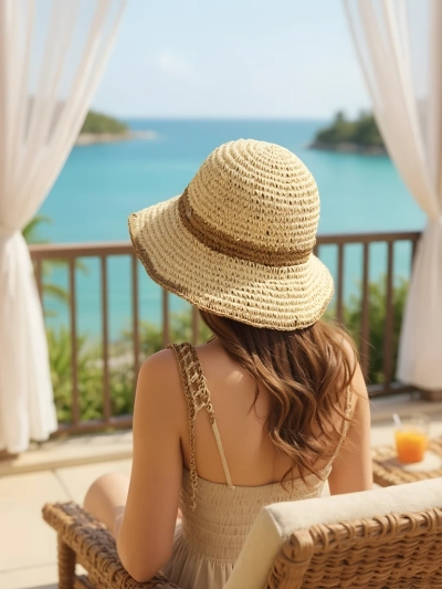Royalfashion Pălărie de paie pentru femei Sun Bloom