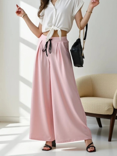 Pantaloni largi pentru femei Royalfashion