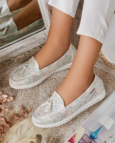 Royalfashion Mocasini traforați de damă Molaffa