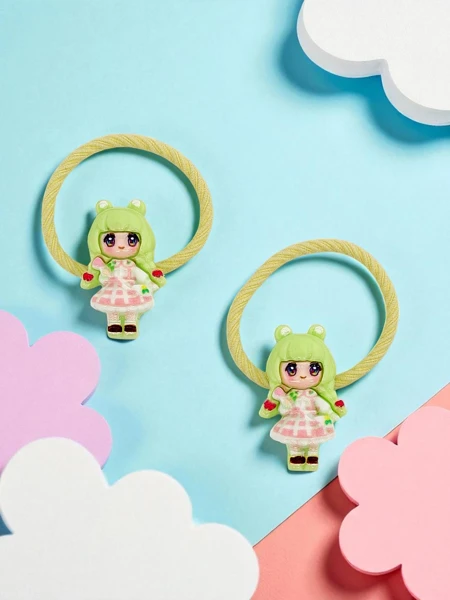 Elastice de păr Bambina Rosetta cu motiv păpușă