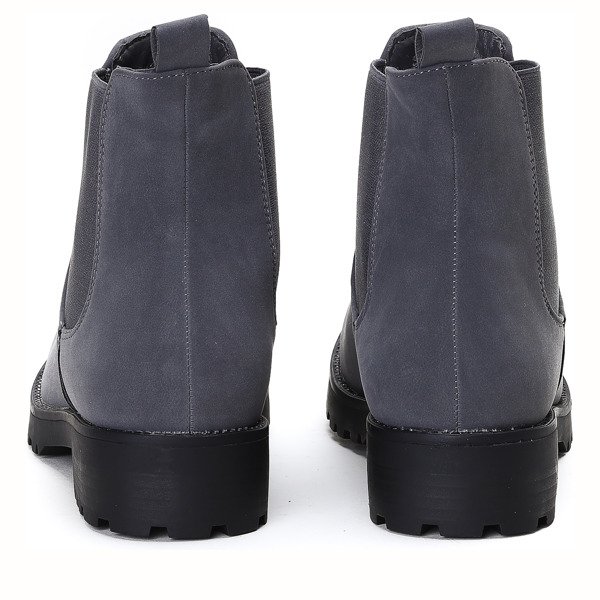 Szare, klasyczne botki Dream - Obuwie