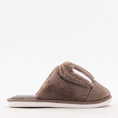 Papuci dama Crolisia maro - pantofi