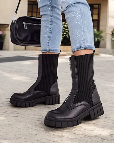 Royalfashion Cizme elegante de glezna pentru femei Tenimo