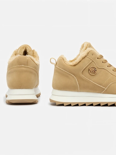 Royalfashion Pantofi sport izolati pentru femei maro deschis Lahho