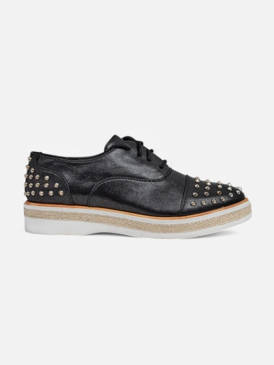 Royalfashion Pantofi femei cu talpă plată decorati cu metalice Azaldo