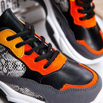 Czarne buty ugly shoes ze wstawkami Nikaragua - Obuwie