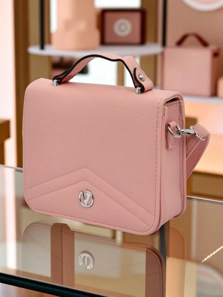 Royalfashion Geantă de mână mică pentru femei, din piele ecologică Vintage Moderno